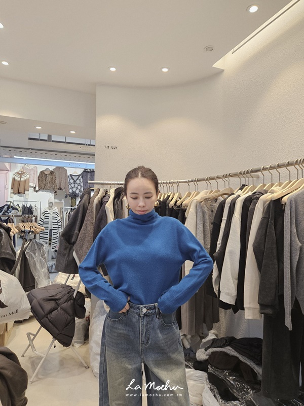 羊毛高領多色系上衣